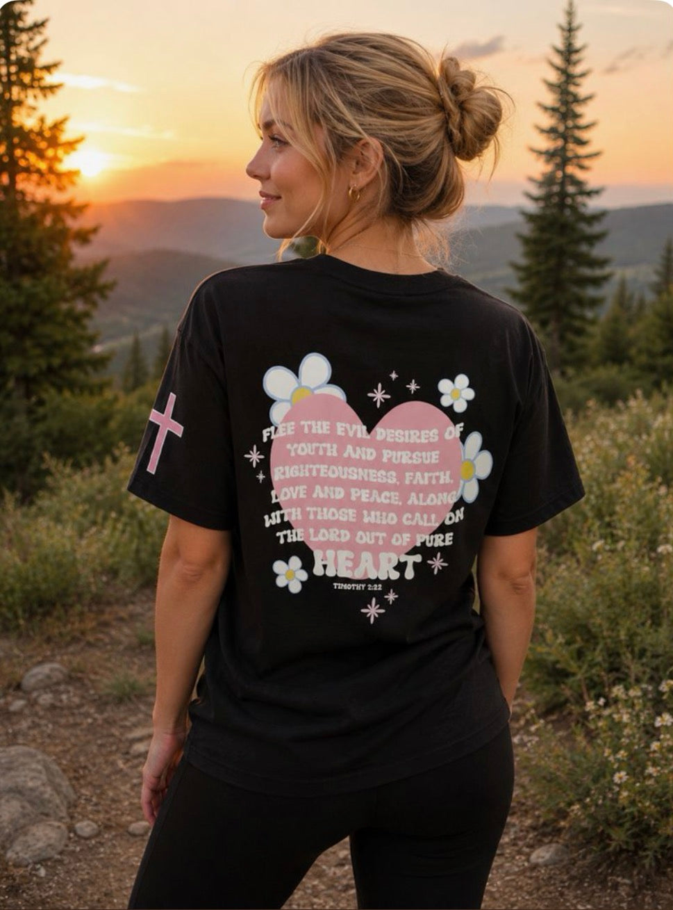 Out of Pure Heart Tee - Black