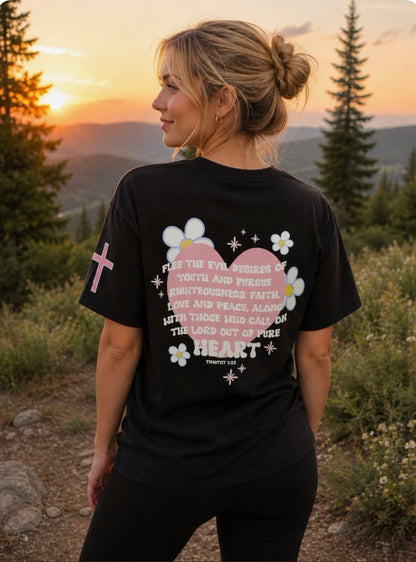 Out of Pure Heart Tee - Black