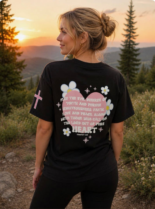 Out of Pure Heart Tee - Black